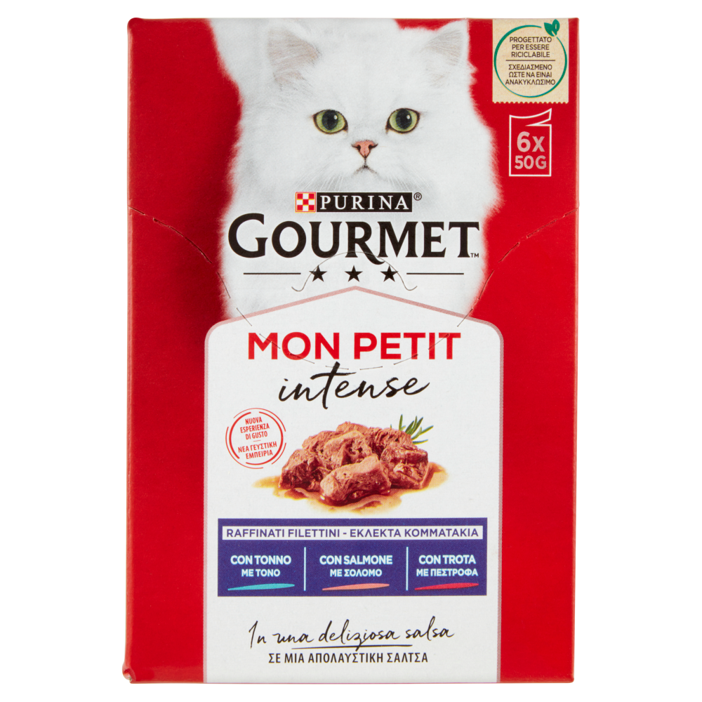 Gourmet Mon Petit Tonno Salmone Trota 6x50g Gourmet Mon Petit Tonno Salmone Trota 6x50g